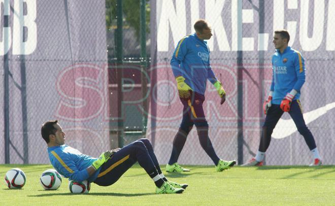 El entrenamiento del Barça, en imágenes