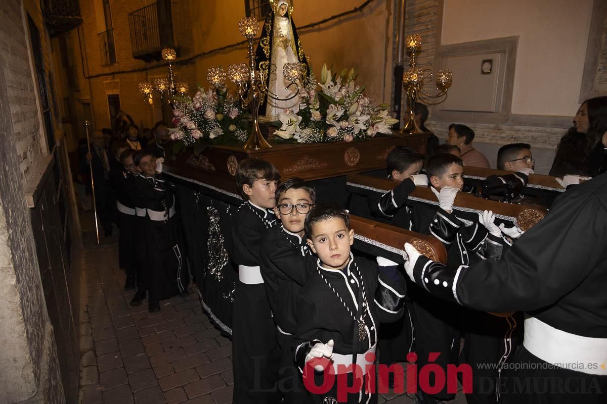 Los niños toman las calles de Caravaca en la procesión de Lunes Santo