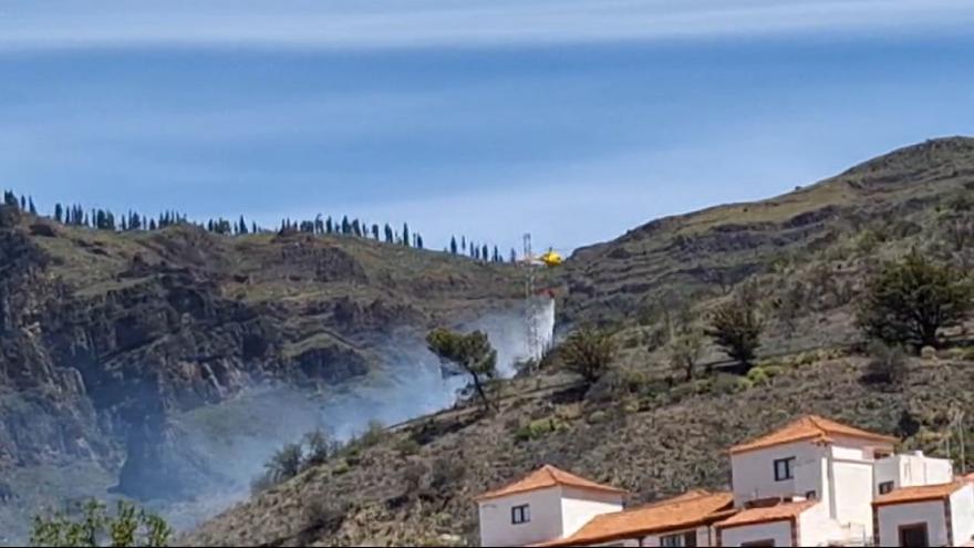 Alerta por un conato de incendio en la cumbre de Tejeda