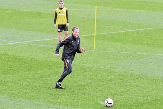 Trainingseinheit am Dienstag (10.1.) von Hertha BS