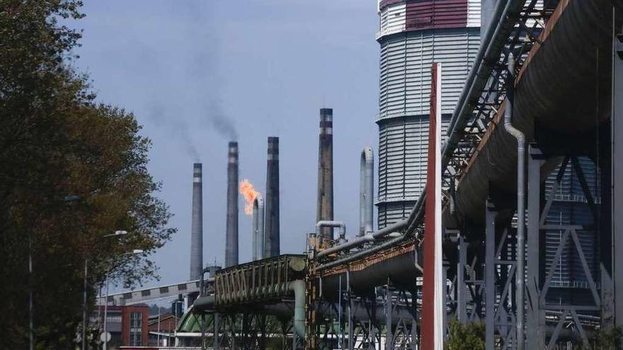 Instalaciones de Arcelor-Mittal en Avilés.