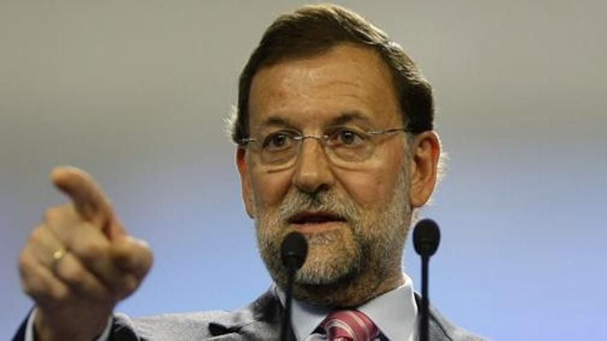 Rajoy, durante la comparecencia ante los medios.