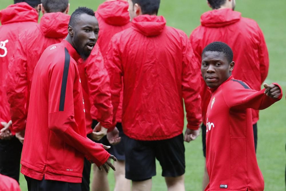 Elderson Echiéjile ya se entrena con el Sporting en El Molinón.