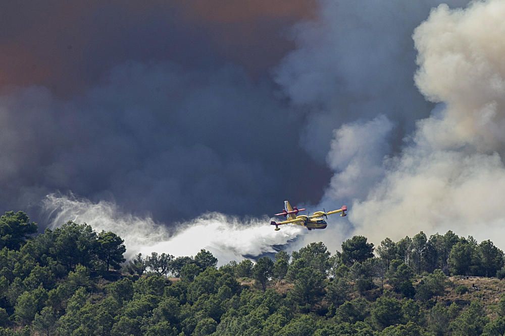 Imagen del incendio de Artana