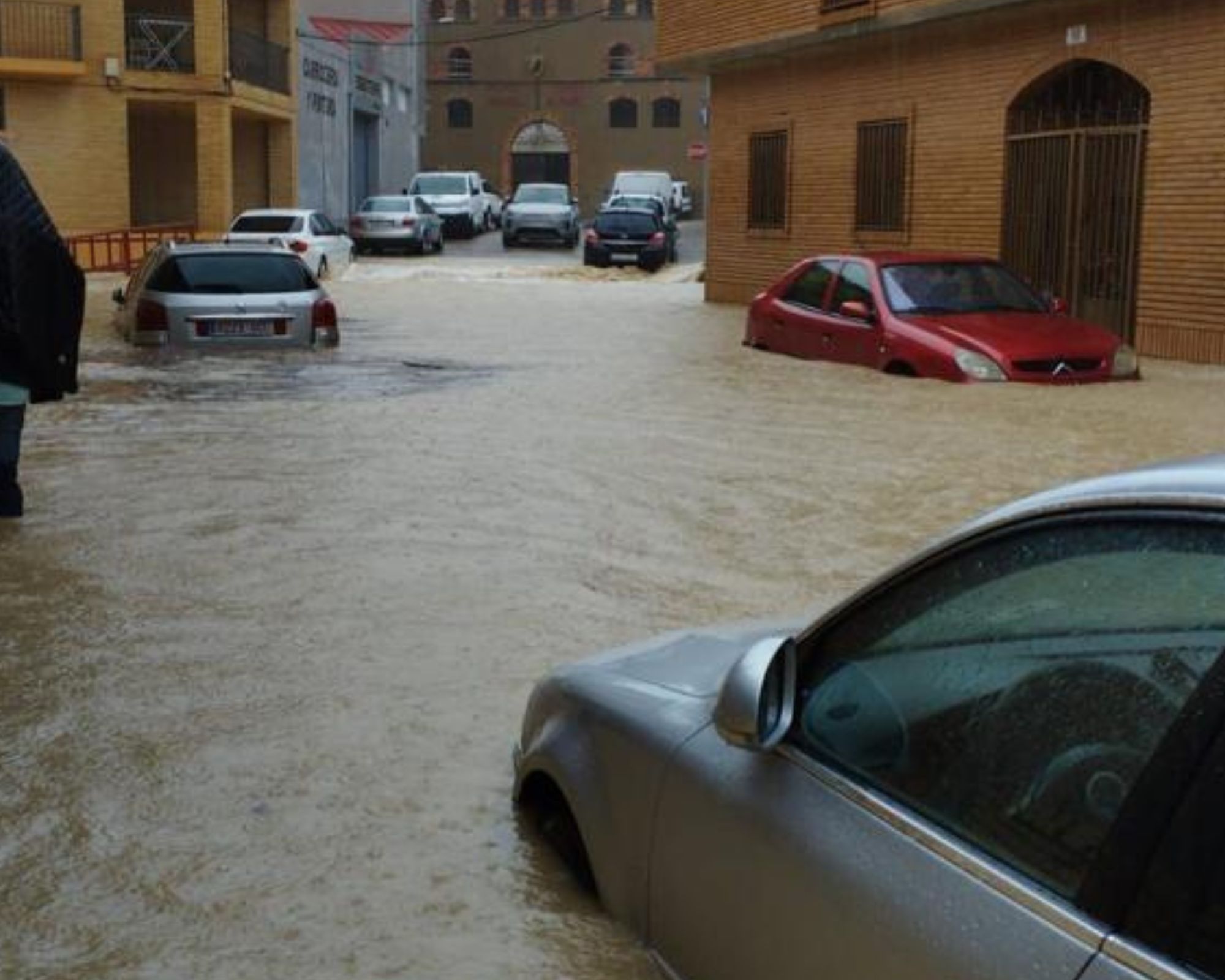 En imágenes | La DANA inunda Tauste con 100 litros por metro cuadrado