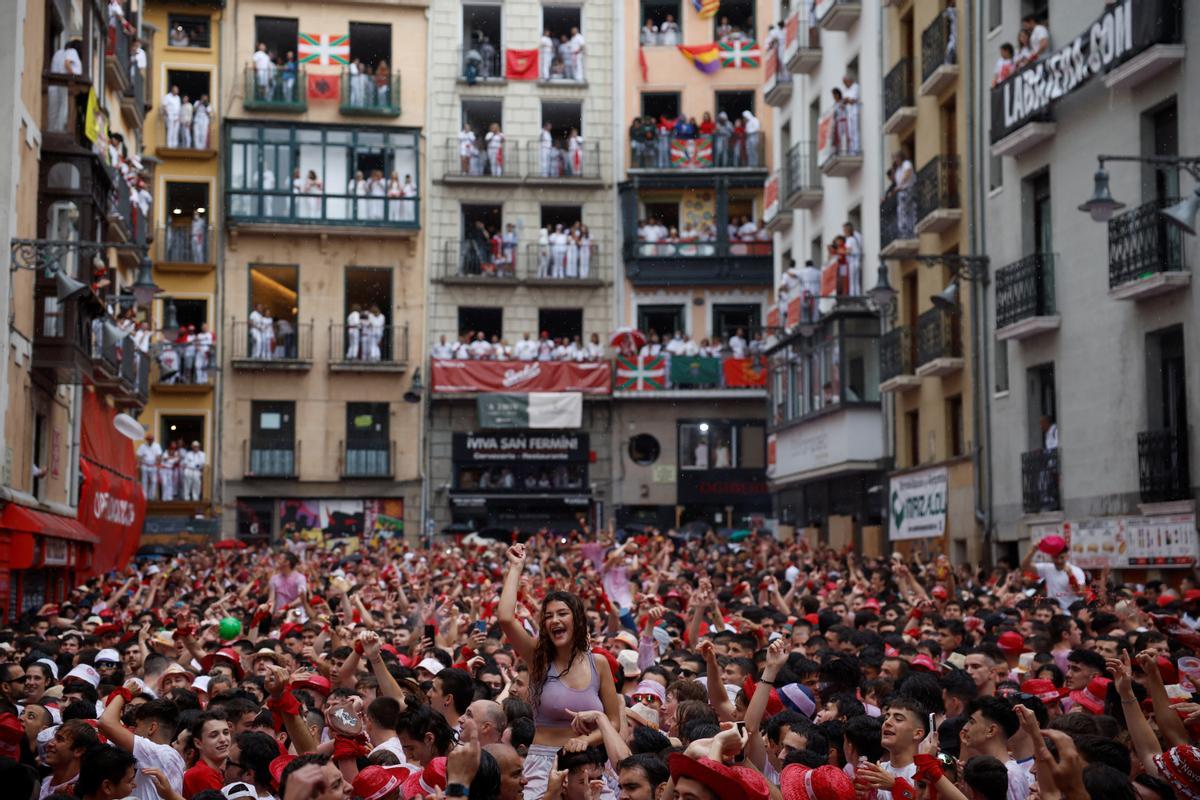 Chupinazo de los Sanfermines 2022.