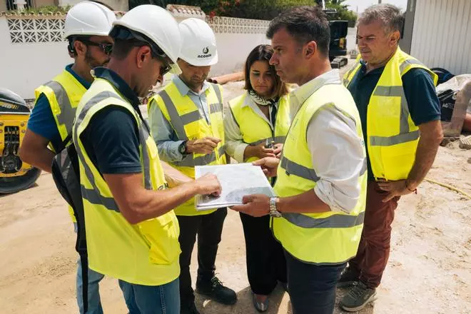Las obras de mejora del saneamiento de Costabella alcanzan el 85% de ejecución