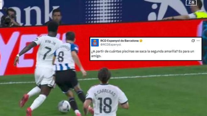 Courtois no se muerde la lengua y responde al Espanyol tras la expulsión perdonada a Vinícius: "Primero hay que verse en el espejo"