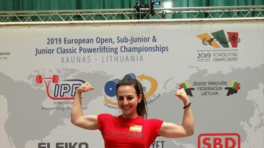 Una cauriense es sexta de Europa en powerlifting