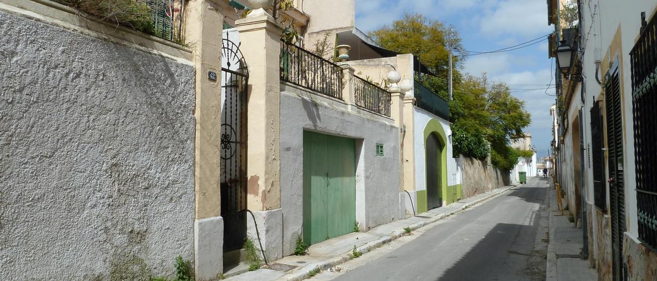 Una calle del barrio de El Terreno.