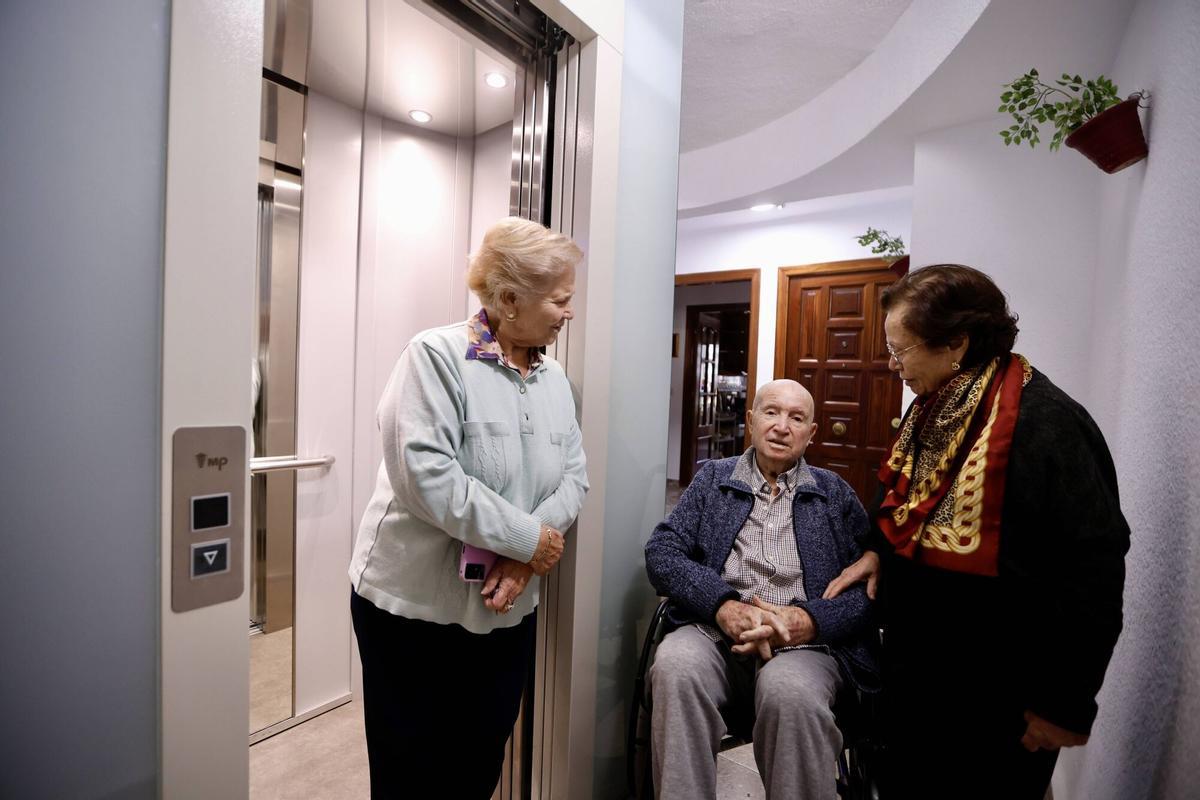 María Córdoba Lucena Vecina del Santuario, rehabilitación Santuario, ascensor