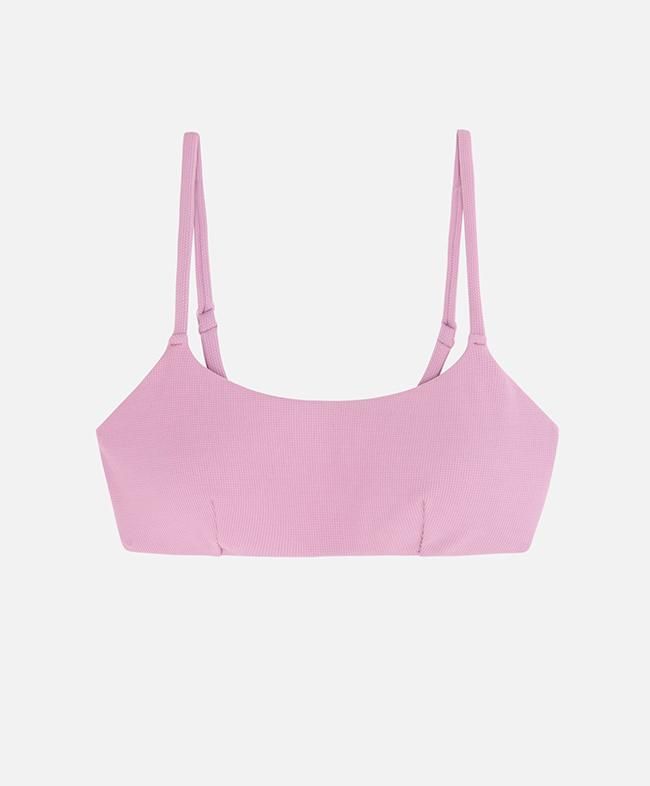 Sujetador bikini con relleno extraíble y tirantes ajustables, de Oysho