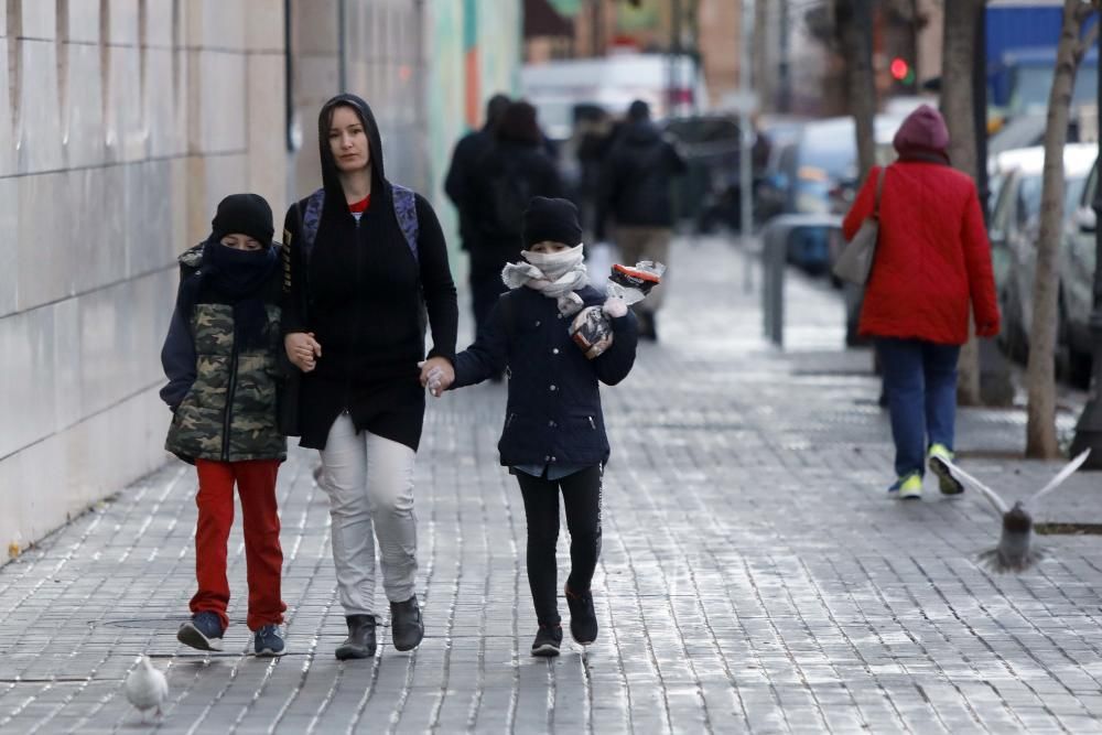 El frío se ha dejado notar en la ciudad de València