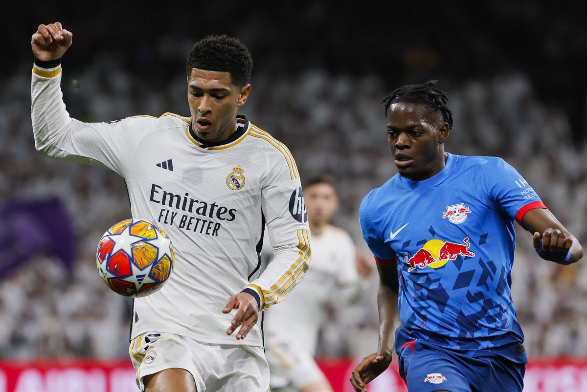 Lukeba en un encuentro contra el Real Madrid