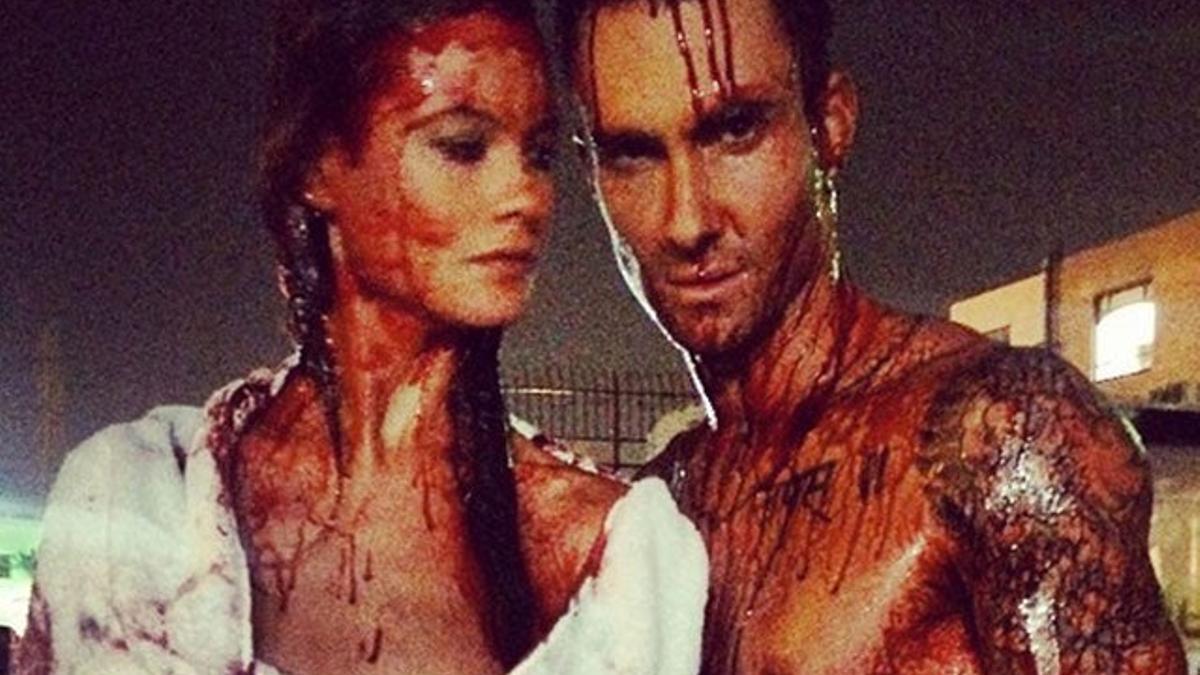 Adam Levine y Behati Prinsloo