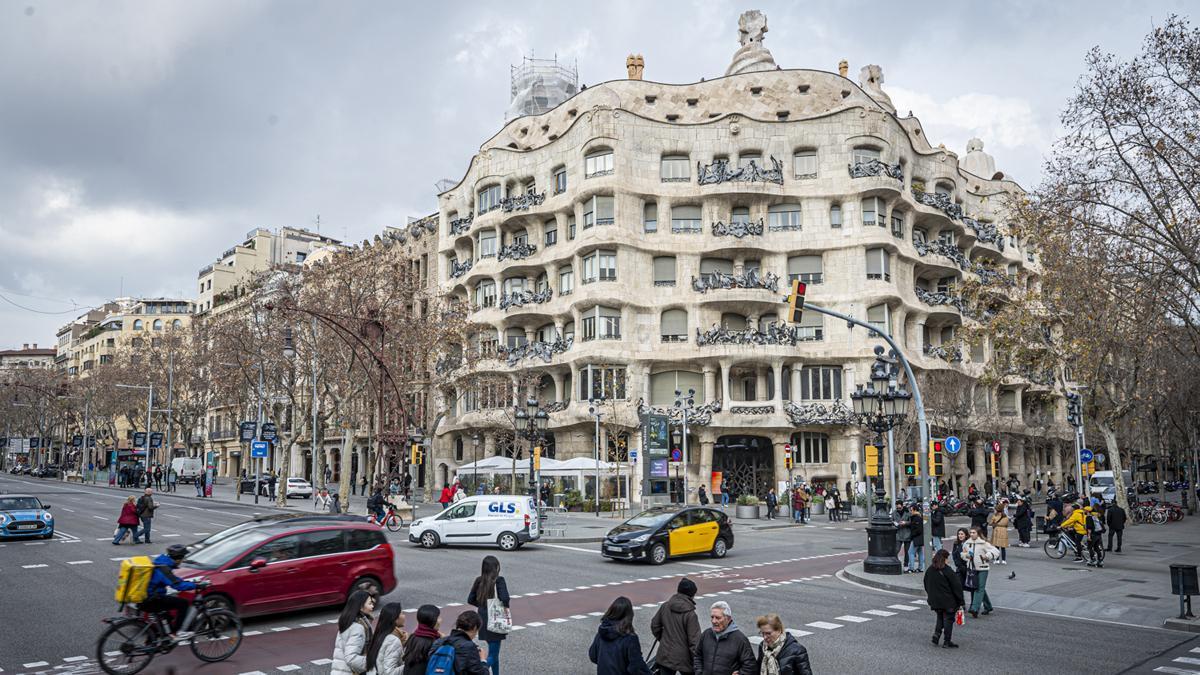 El edificio de La Pedrera, en Barcelona.