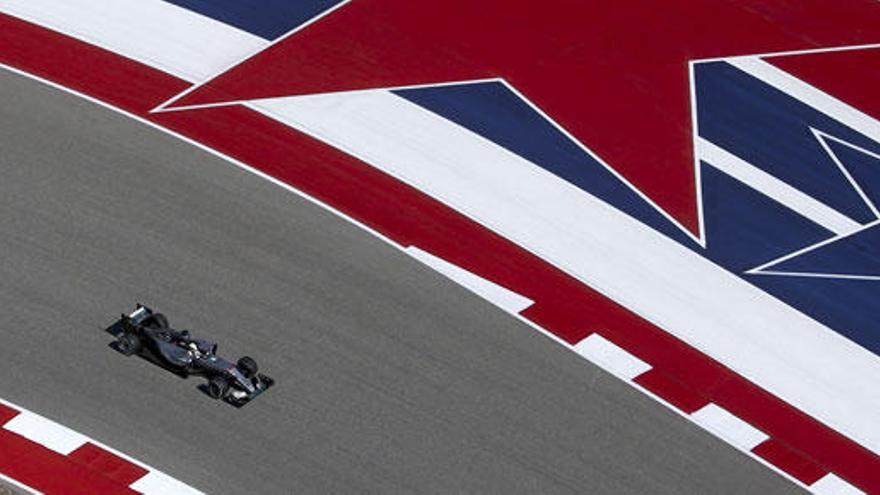 Hamilton, en el circuito de Austin.