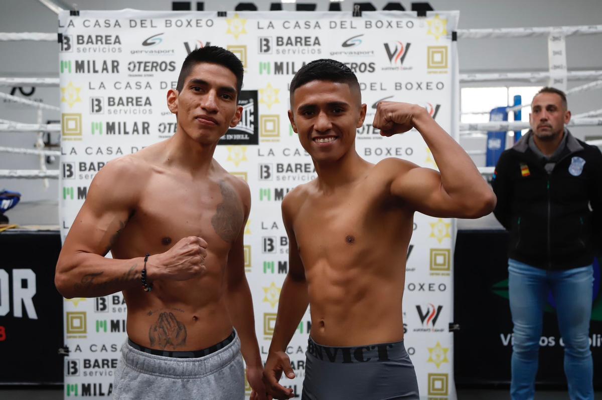 Las imágenes del pesaje de El Cazador Jr y Ronny Landaeta Las imágenes del pesaje de El Cazador Jr y Ronny Landaeta