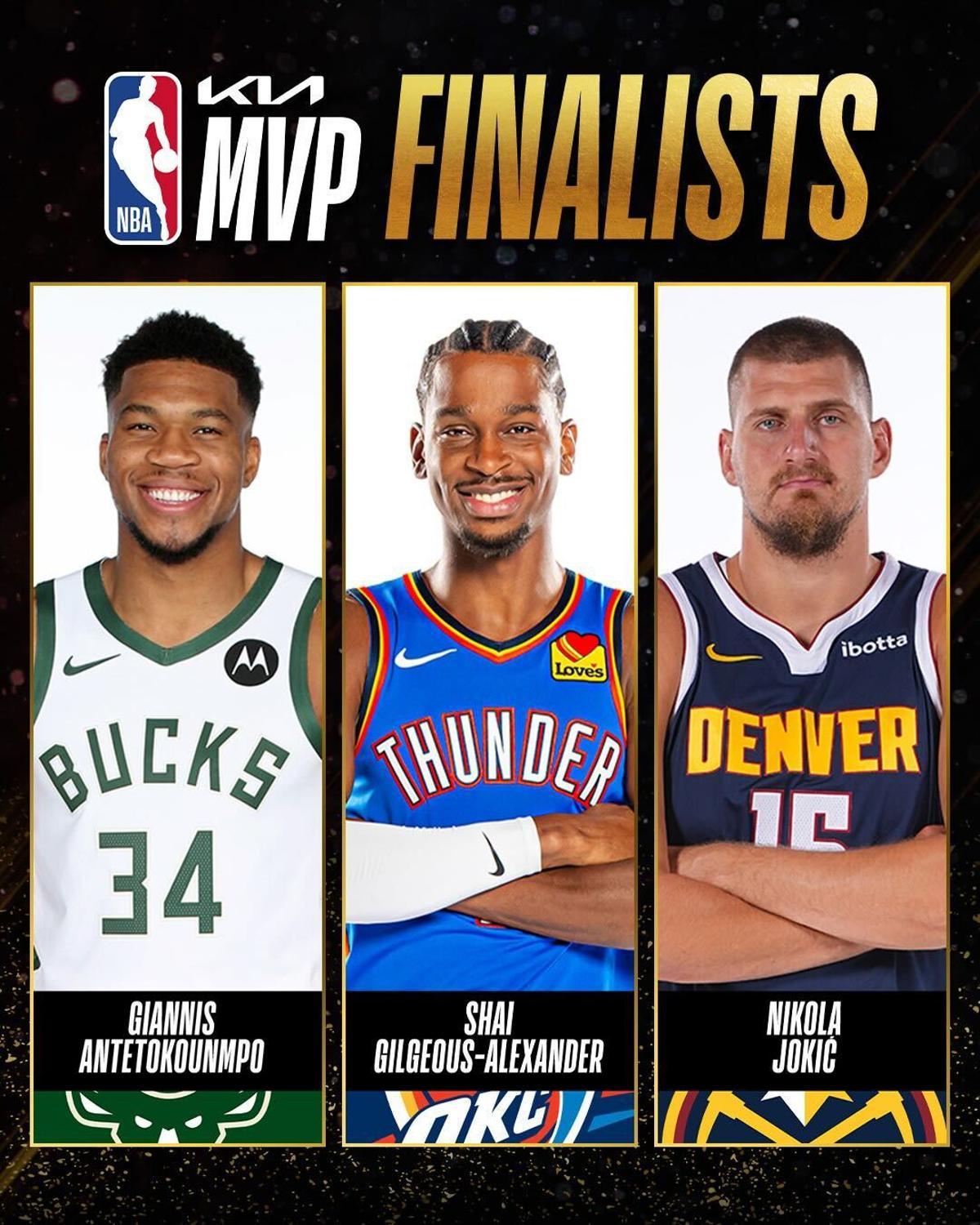 Los tres candidatos al MVP de esta temporada