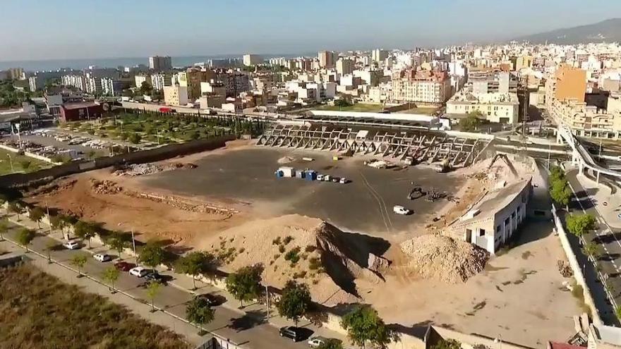 Imagen de las obras en el Estadi Balear durante los últimos meses.