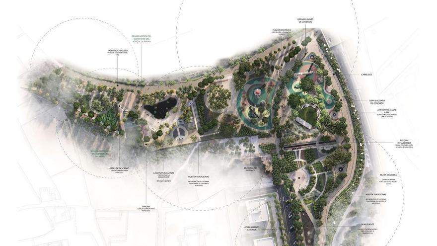 De 'foodtrucks' a un cine de verano: el Parque Metropolitano Oeste de Murcia, al detalle