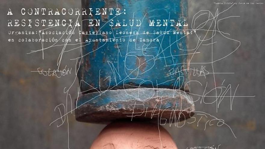 Cartel anunciador de las Jornadas de la Asociación Castellana y Leonesa de Salud Mental en Zamora.