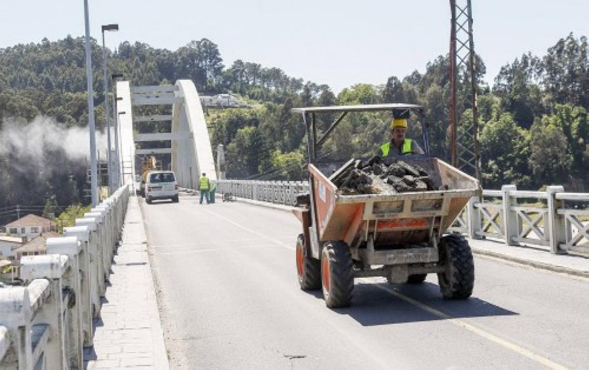 Obras en Puente de O Pedrido