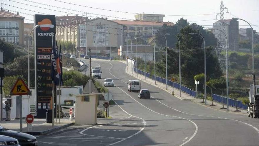 Zona en la que se construirá el enlace de Meicende.