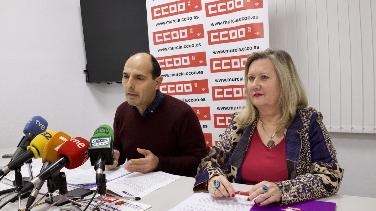 Anna Mellado y Víctor Pujante presentan el estudio de CC OO.