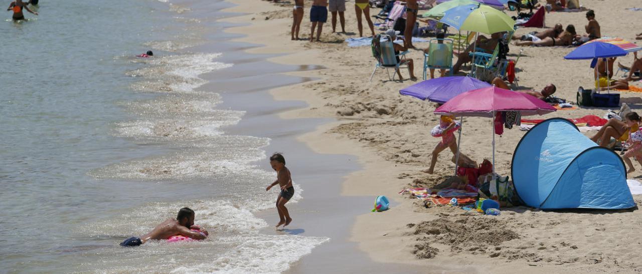 Una playa de Magaluf.