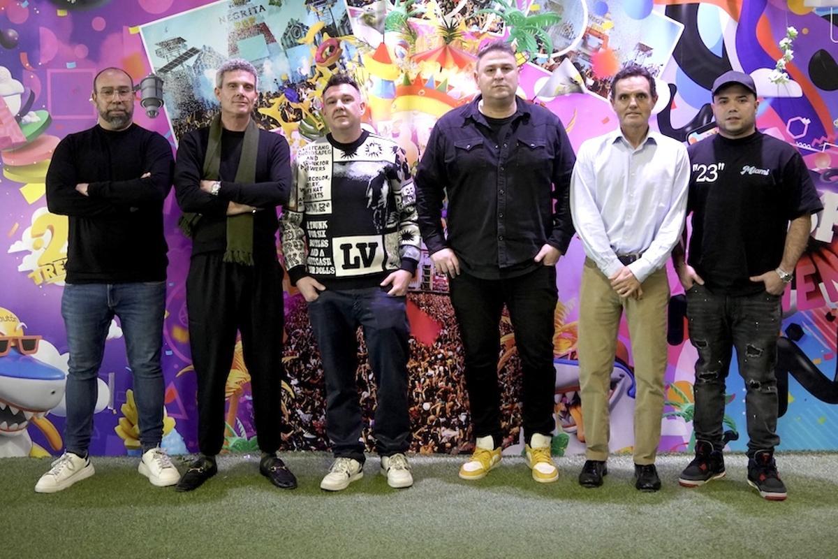 Los nuevos socios de RBF. De izquierda a derecha:  Raul Rojas, Gianmaria Borra Cerruti, Mattia Loetscher, Ivan Sanahuja, Antonio Beaus y  Wonder Lozano.