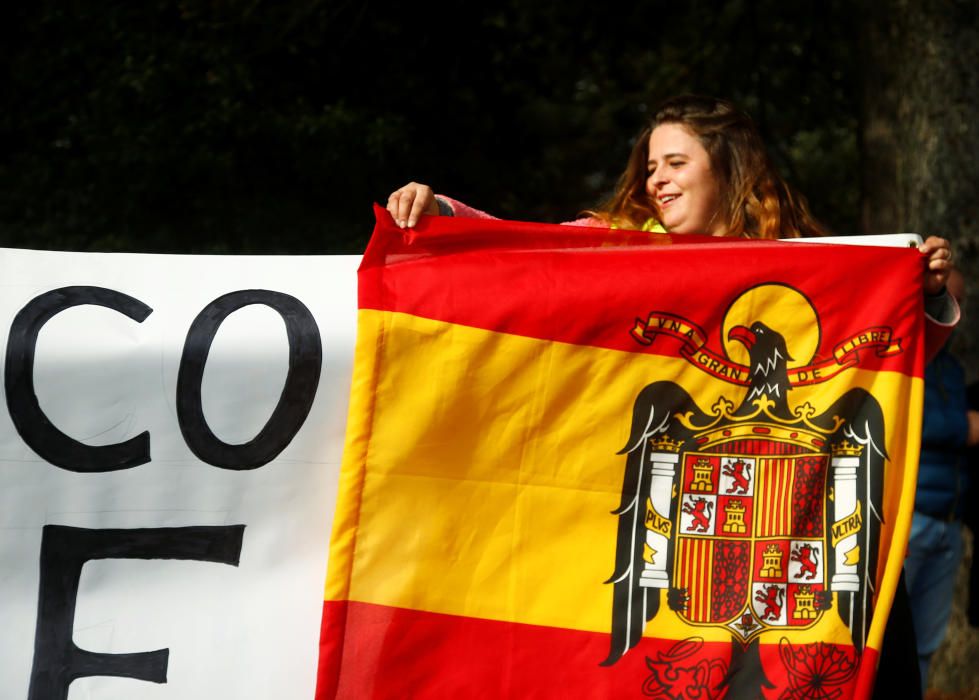 Protestas contra la exhumación de Franco