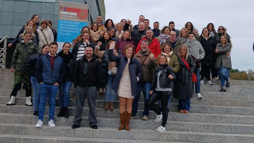 Delegados de Comisiones, al término de la asamblea. |  FdV