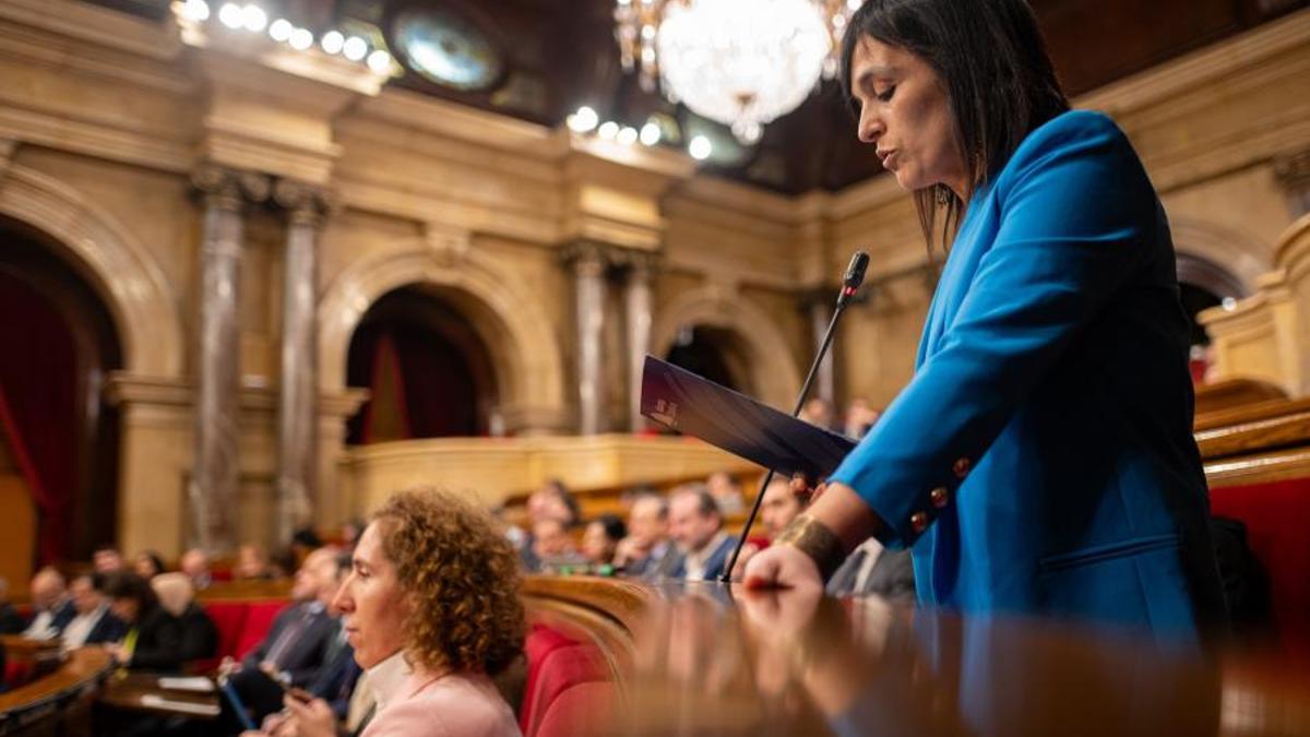 La diputada de Aliança Catalana en el Parlament de Catalunya, Sílvia Orriols.