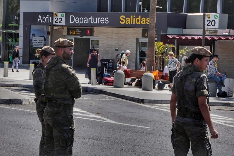 Situación en el aeropuerto de Tenerife Sur.