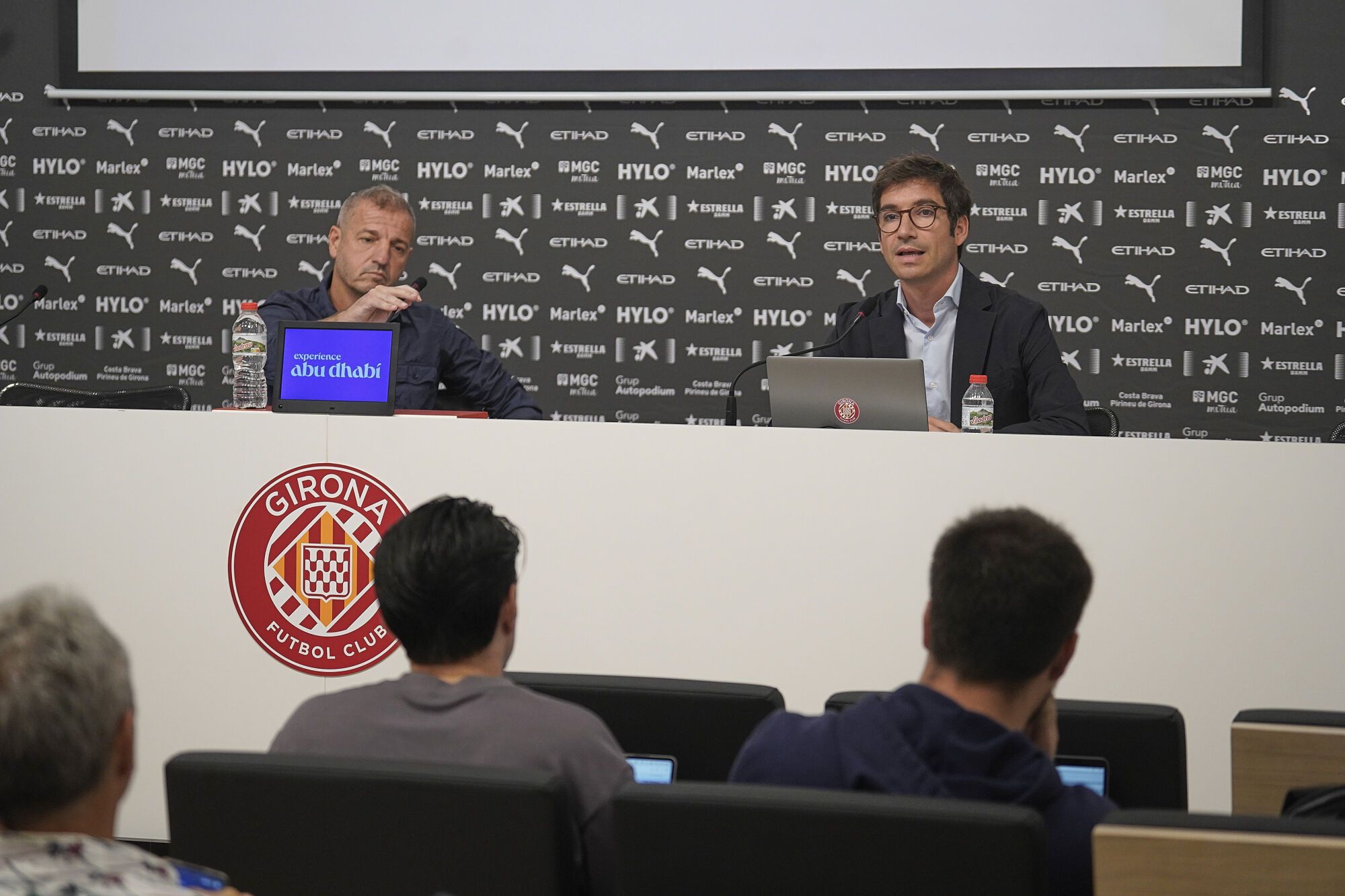 Girona Montilivi roda Nacho Mas-Bagà - CEO en Girona Futbol Club quique Cárcel director esportiu