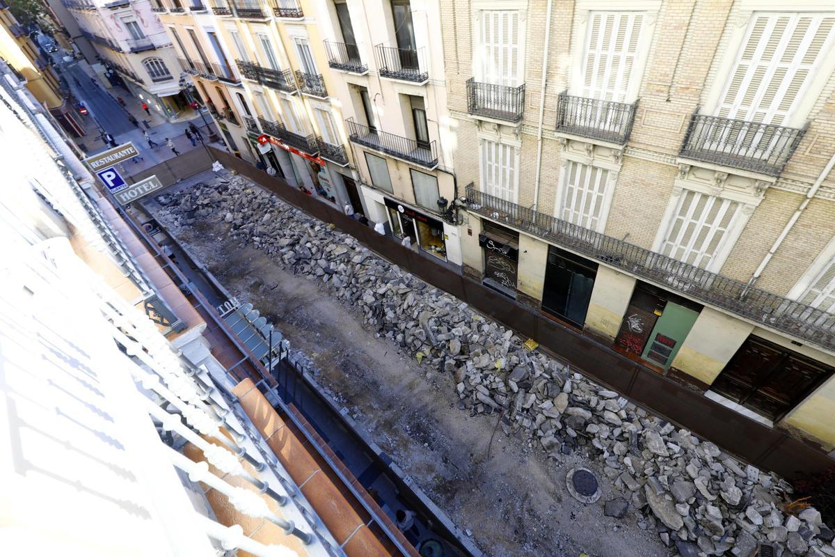 Adiós a la antigua calle Manifestación de Zaragoza: los primeros trabajos dejan estas imágenes