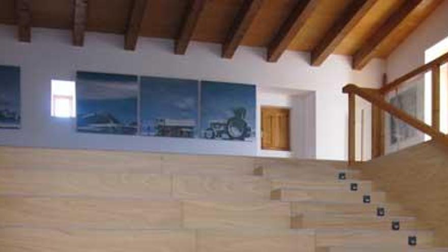 Vista general del interior del centro de interpretación de ses Salines, en Sant Francesc.