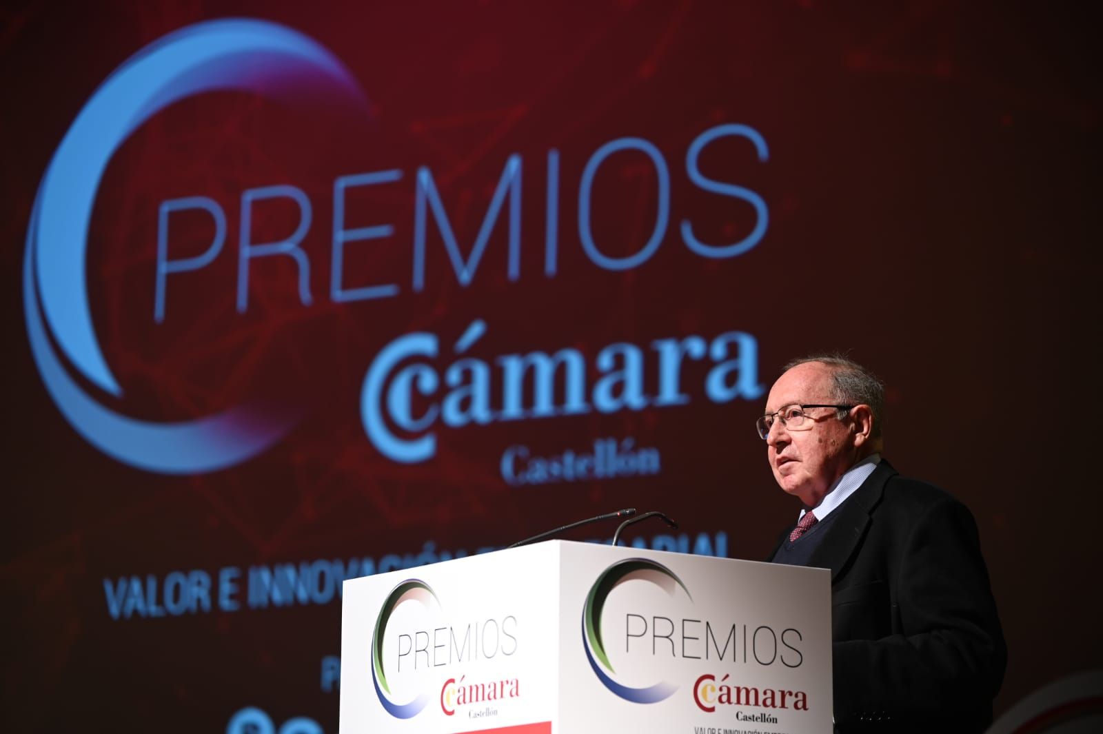 Entrega de premios en el acto de la Cámara de Comercio de Castellón