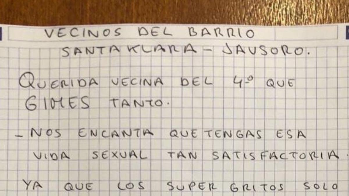 Una vecina escucha gemir a otra y le pide un favor inesperado