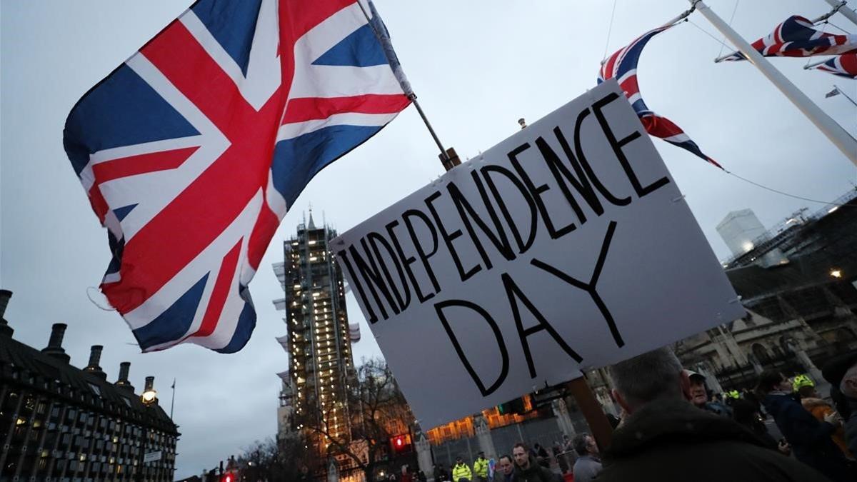 zentauroepp52067044 brexit supporters gather during a rally in london  friday  j200131190612