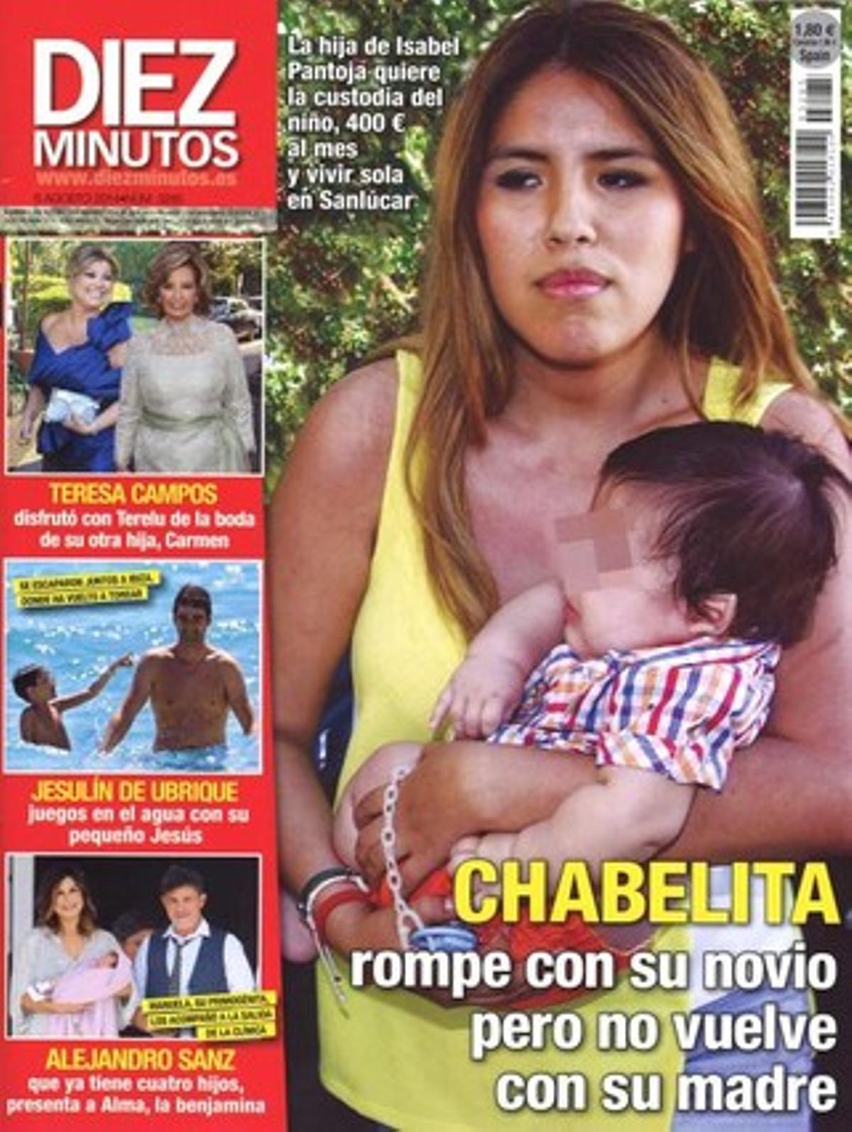 Chabelita i el seu fill, a ’Diez Minutos’. Chabelita i el seu fill, a ’Diez Minutos’.