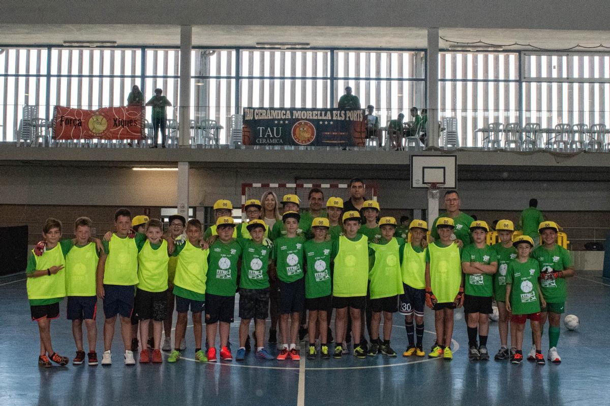 Uno de los equipos de Els Ports FC, en el XII torneo de fútbol 3 Ciutat de Morella, en junio del año pasado.