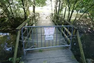 Las dos caras del río de Os Gafos, en Pontevedra
