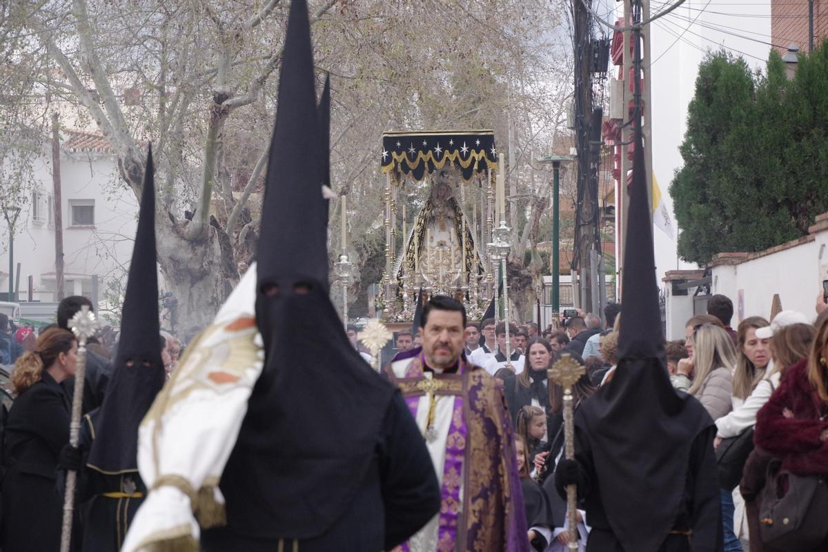 Procesión del Carmen Doloroso desde la parroquia del Corpus Christi