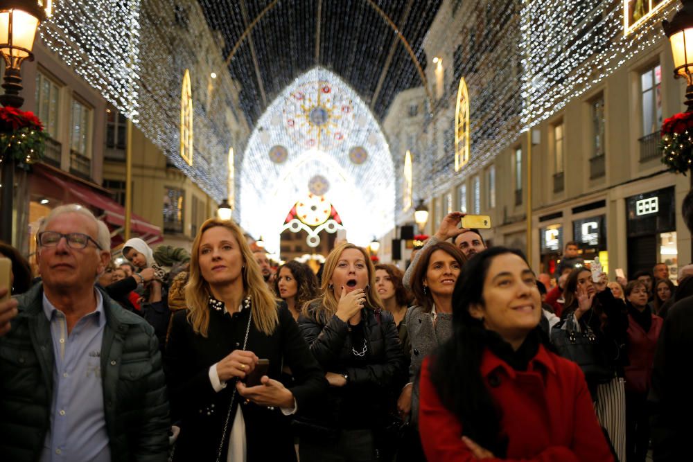 El encendido de las luces de Navidad de la calle Larios