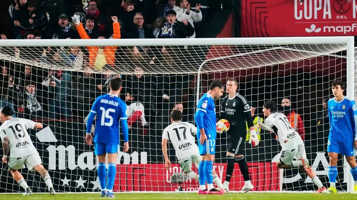 Desolación en los jugadores madridistas en Albacete