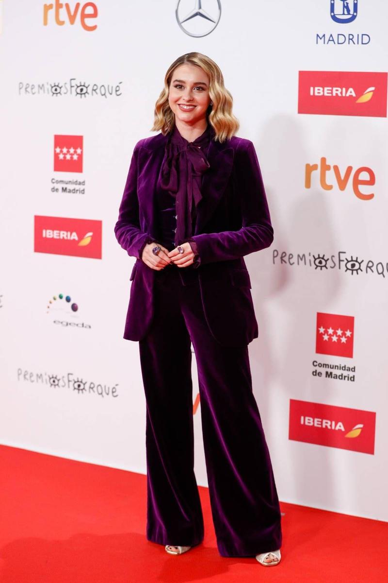 Paula Usero en los Premios Forqué