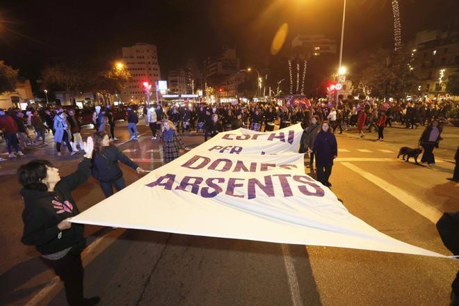 Manifestación del Moviment Feminista de Mallorca por el 25N