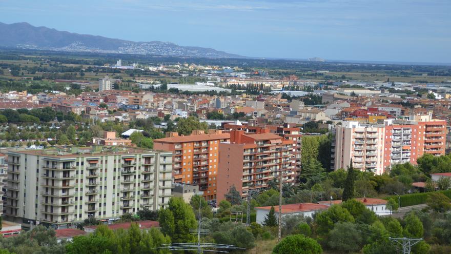 Vista general de Figueres des del mirador del Castell.